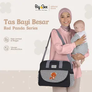 Big Bee Tas Bayi Besar Karakter Red Panda Series - BBT0007HITAM