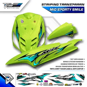 STRIPING TRANSPARAN MIO SPORTY | MIO SMILE | MOTIF HONEY COMB | STICKER BODY YAMAHA MIO
