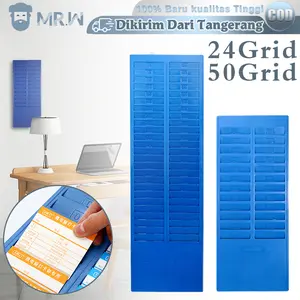 Rak Absensi Kartu 50 Sheet Tempat Kartu Absen Biru Rak Kartu Absen Tempat Kartu Absensi Rak Kartu Absensi