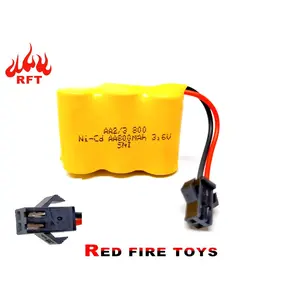 BATERAI CAS MOBIL RC REMOTE CONTROL RANGKAI 3 NI-CD UKURAN 2/3 AA 2400mAH(800X3) 3.6VOLT