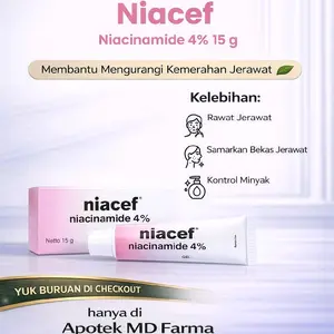 Niacinamide gel 4%/ Membantu mengatasi noda hitam dan kulit berjerawat