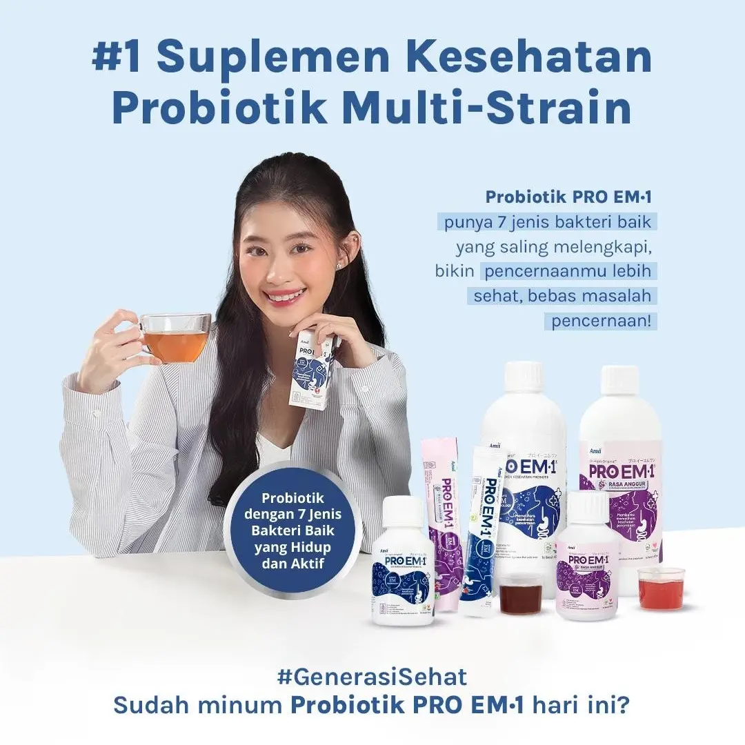 PROEM1 Probiotik Suplemen Kesehatan Anak & Dewasa | PROEM Rasa Anggur ...