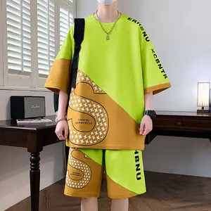 Setelan Pria Baju Oblong OVERSIZE Lengan Pendek Celana Pendek Setelan Oversize HBNU DEWASA | MUKZHOP
