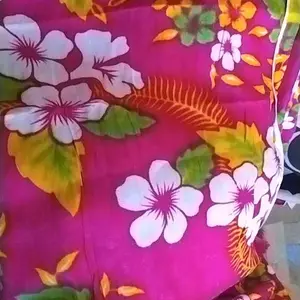 KAIN PANTAI BALI / SARUNG PANTAI MOTIF BUNGA KECIL[RUMBAI]  BAHAN RAYON ADEM