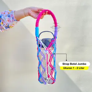 STRAP BOTOL TUMBLER JUMBO PRINCESS Tas Tumbler Macrame Macrame Tumbler Holder