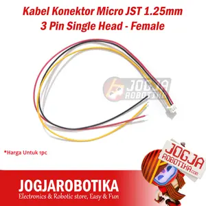 Kabel Konektor Micro JST 1.25mm 3 Pin Single Head - Female