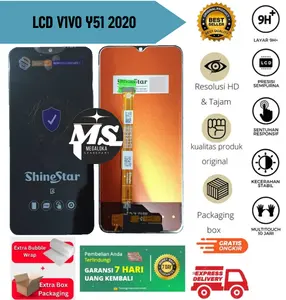 LCD + TOUCHSCREEN viv0 Y51 (2020) SHINE STAR gratis lem dan obeng