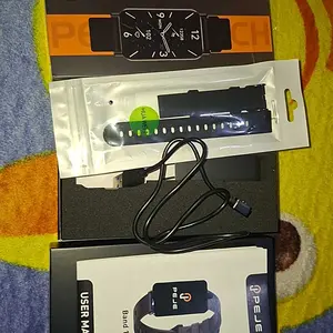 【COD/Garansi 12 Bulan】PEJE Smartband Band1｜Smart Watch | Panggilan Bluetooth | Pemantauan Kesehatan | Monitor Oksigen Darah | Pelacak Tidur | Tahan Air IP68 | Mode Olahraga | Kecepatan Refresh Tinggi | 24HShip