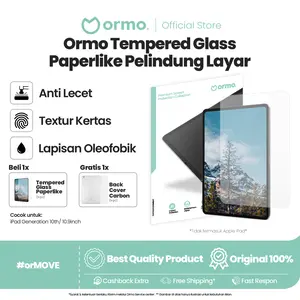 Ormo Paperlike Tempered Glass screen protector anti gores for iPad
