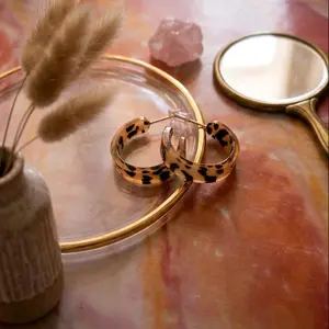 Anting Leopard Gaya Menonjol Desain Unik Alami Serbaguna untuk Berbagai Pakaian Aksesori Tepat untuk Mengekspresikan Diri - Earrings