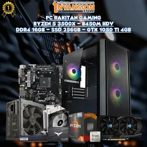 INV GAMING - RYZEN 5 3500X | B450M-HDV | DDR4 16GB | SSD SATA 256GB | GTX 1050 TI 4GB