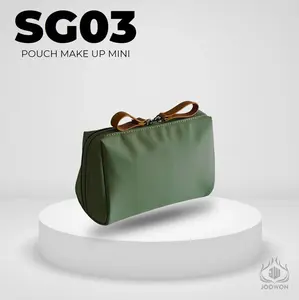 Joowon Tas Make Up Pouch Organizer Mini Motif Polos Travel Bag Tas Kosmetik Wanita Murah Simpel Waterproof SG03 - Kantong