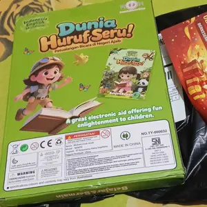 Habibi Buku Edukasi Anak 240 Kosakata & 14 Tema dengan Suara Hewan Asli Cocok untuk Usia 3+ Tahun Dunia Huruf Seru Buku Suara Bilingual 3 Bahasa Indonesia English Mandarin