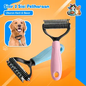 Sisir Anti Kusut Hewan Alat Grooming Pemangkas Bulu & Penghilang Simpul