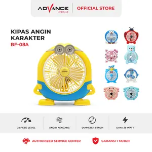 Kipas Angin Advance 8inch BF-08 Cute Gift Karakter Kipas Mini Fan kipas meja