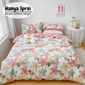 SPREI SAJA UKURAN 90x200, 120x200, 160x200, 180x200 / HANYA SPREI tanpa sarban sargul