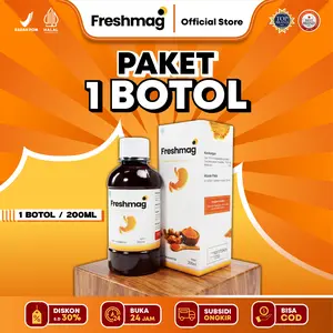 [Paket 1 Botol Freshmag] Bantu Meredakan Keluhan Pada Lambung - Sudah BPOM & Halal
