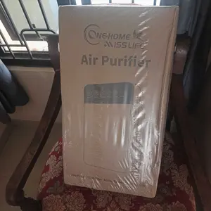 MISS LIFE Air Purifier Pembersih Udara Ruangan HEPA Filter dengan UV Sterilisasi Penyaring Udara Hemat Ion Negatif Anti Bakteri Listrik Penyaring Debu Bau Alergen Bulu Hewan Peliharaan Udara Bersih untuk Bayi Rumah Kamar Tidur