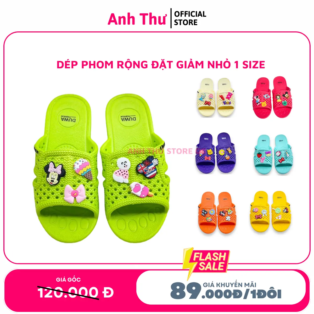 Dép tổ ong gắn stickers dành cho nam nữ chất Eva nhẹ êm đế chống trơn có 10 màu lựa chọn size 35-42 Flash Sale Giá Khuyến Mãi