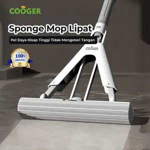 [COD]COOGER Electric Sponge Mop Alat Pel Busa Peras Lipat Otomatis Pel Spons PVA 3S Cepat Lunak Pel Penyerap Air Praktis Serbaguna Untuk Rumah Kamar Mandi Mobil Garasi