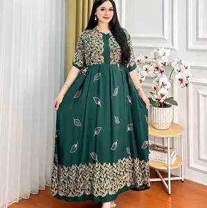 Daster Cibi rayon tebal Ukur jumbo/besar Ld 130cm Busui Dress Panjang Menyusui Nyaman Ibu Wanita katun Dewasa