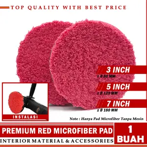 Spons Premium Microfiber Polishing Pad 3 5 7 Inch