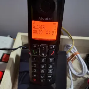 ALCATEL S250 Cordless Phone Telepon Wireless - black