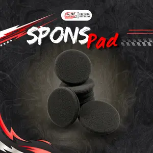 Pad Aplikator Busa Poles Waxing Spons Applicator Pad Impor Halus 10 CM Mobil Motor