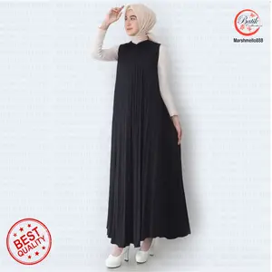 TERBARU Gamis Plisket Maxy 603 Mrs4 Bahan Hyget