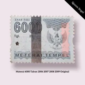 6000 Meterai Tempel Tahun 2006 Sampai 2009 Asli