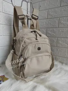 Ransel wanita CHIBAO 2in1 – Tas Trendy Anti Air Cocok untuk Kerja & Jalan Santai ukuran Kecil tapi muat banyak