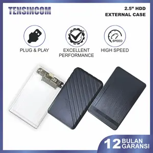Tensincom   Casing HDD SSD Eksternal USB 3.0 Type C SATA 2.5 NVMe NGFF Enclosure