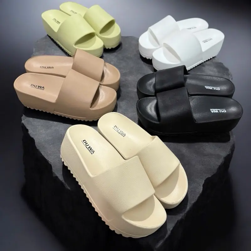 Dép bánh mì nữ đế 6cm siêu nhẹ - đế chống chơn trượt  - êm chân thoáng khí ( NHIỀU MÀU SẮC )( MÃ DH315-1) - 1
