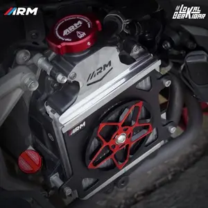 paketan cover radiator spiner 3d arm type bintang + radiator cap cup cover radiator full cnc arumi arm vario 125 vario 150 pcx 150 adv 150 nmax aerox lexi tutup cover radiator arumi arm original vario pcx adv 125 150