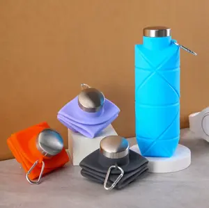 700ml Collapsible Reusable Silicone Water Bottle Botol Air Minum Lipat Travel Silikon