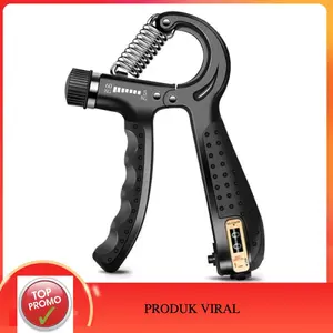 Handgrip Hand Grip Adjustable 5-60 Kg Hitung Otomatis With Counter - Hitam