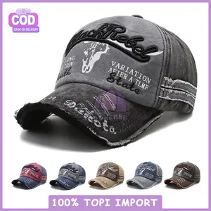 Topi Keren Baseball Pria Wanita Distro Cap Blackrebel Black Grey Jeans Denim Aksesoris Anti Sinar Matahari Outfit Trendy