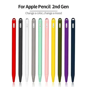 Silicone Texture Case for Apple Pencil Gen 2 with Nib Tip Cover Drawing