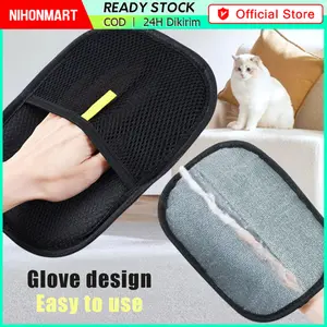 Pembersih Bulu Kucing dan Anjing / Sarung Tangan Grooming Kucing Anjing Sikat Dua Arah Elektrostatis Bisa Cuci Ulang Anti Bulu Sikat Roller Pembersih Pakaian Bulu Hewan Alat Pembersih Bulu Kucing Di Pakaian Baju Karpet Sikat Bulu Kucing | Pet Hair Remover
