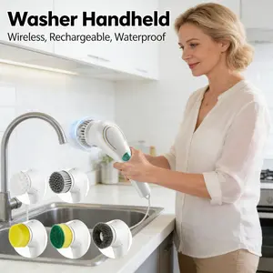 Pembersih Listrik 5-in-1 Tanpa Kabel Model XYZ | Tahan Air IPX7 | Kompak & Praktis | Ideal untuk Dapur, Kamar Mandi, & Rumah Terpadu | Panjang Kabel 2m | Daya 1000W
