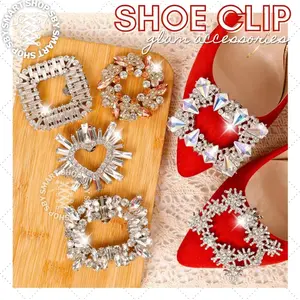 (CLIP) Detachable Shoe Clip Accessories Hiasan Aksesoris Sepatu Jepit Permata Klip Bisa Dilepas Pakai Berkali-kali